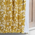 thumbnail image 6 of Fleur Gold Printed Cotton Hotel Blackout Curtain (1 Panel), Fleur Gold, 50W X 96L, 6 of 6