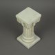 thumbnail image 3 of Things2Die4 Antiguo Blanco Sólido Hormigón Romano Columna Iónica Pilar Mini Estatua Pedestal 8.25 Pulgadas de Alto Things2Die4 4855-24, 3 of 4