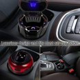 thumbnail image 5 of Cenicero para automóvil, Cenicero para automóvil iluminado desmontable, Cenicero para automóvil con indicador de luz LED azul para automóvil, hogar, oficina y viajes, 5 of 5