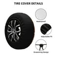 thumbnail image 2 of Bingfone Cute Poodle Dog Spare Tire Cover Weatherproof Universal Wheel Protectors for RV Camper Travel Trailer SUV Truck-15 inch, 2 of 8