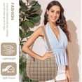 thumbnail image 6 of Lohol Quilted Puffer Tote Bag for Women - Large Crossbody Bag, Lightweight Nylon Puffy Carryall Hobo Puff Shoulder Bag-Khaki, 6 of 9