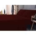 thumbnail image 2 of Mutlu Home Goods Rayon Made From Bamboo Sheets Set, California King Burgundy Sheets -Deep Pockets - Wrinkle Free-Ultrasoft-4 Pieces, California King Size, Burgundy, 2 of 5