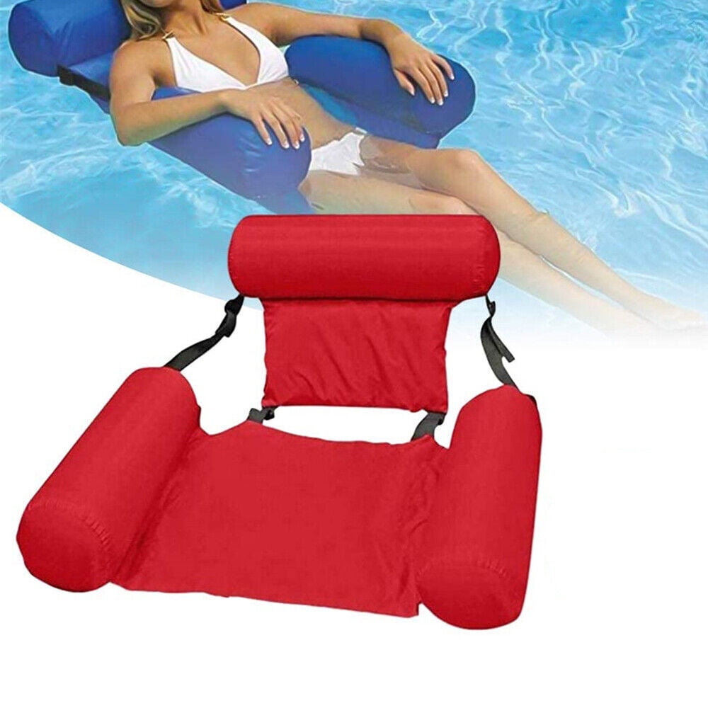 Swimming Floating Chair Pool Seats Inflatable Lazy Water Bed Lounge Chair Toys 