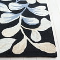 thumbnail image 3 of SAFAVIEH Jardin Quinton Leaves Area Rug, Black/Ivory, 8' x 10', 3 of 7