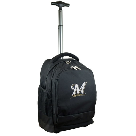 Black Milwaukee Brewers 19'' Premium Wheeled Backpack