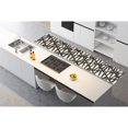 thumbnail image 2 of A&E Bath and Shower Bridgewater 288"x26" Contemporary Fabric Rug in Black/Ivory, 2 of 8