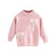 thumbnail image 2 of Cowsor Girl Printed Sweater, Girls Winter Sweaters Long Sleeve Knitted Warm Pullover Tops for Kids, 2 of 6
