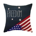 thumbnail image 2 of 4th of July Decorative Pillowcases Independence Day Pillowcases Set of 4 American Flag Patriotic Pillowcases Decorative, 18x18, 2 of 6