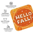 thumbnail image 3 of Disketp Hello Fall 1 Funny Coasters,4 Pcs Leather Coasters with Holder, Perfect Housewarming Hostess Gifts,Protect Furniture from Water Marks Scratch and Damage-Square, 3 of 6