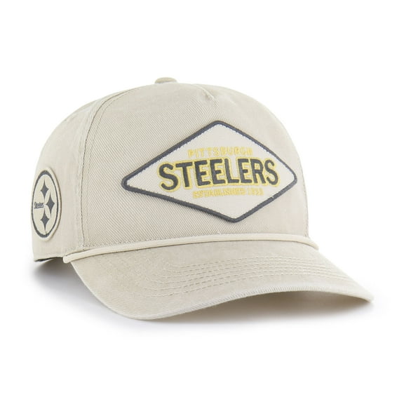 Men's '47 Khaki Pittsburgh Steelers Cairn Hitch Adjustable Hat