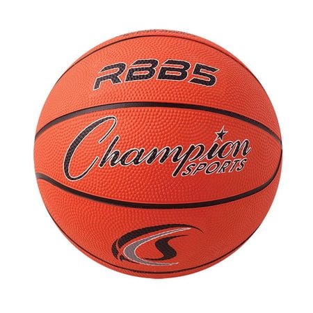 champion sports mini rubber basketball orange