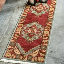 Unique Loom Sahand Collection Area Rug - Demitri (2' 7" x 6' 9" Runner Light Blue/Cream)