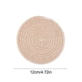 thumbnail image 3 of Ball Trims Woven Rope Mat 1 Pack Heat Protection Round Table Mat For Kitchen Dining Home Cup Glass, 3 of 6