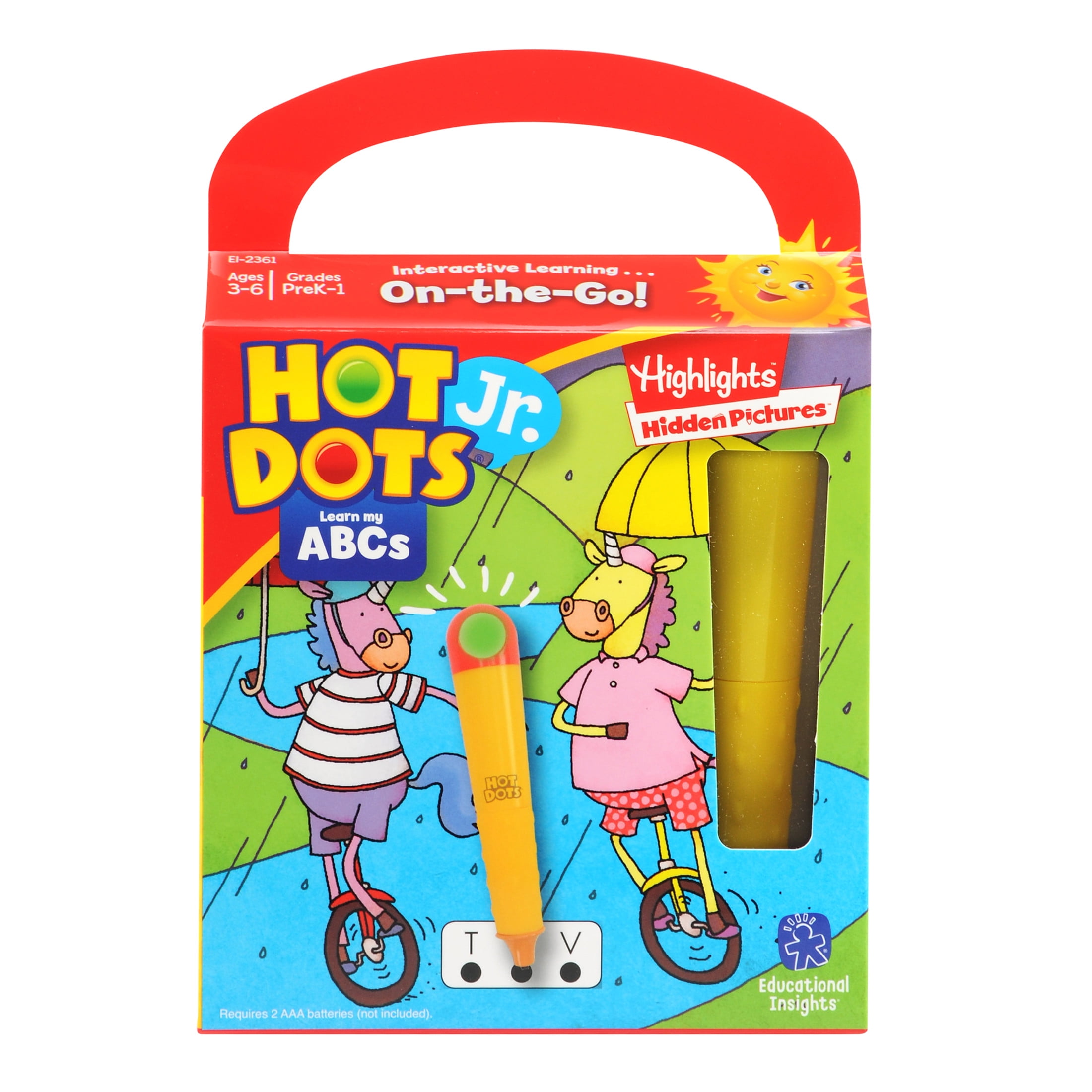 Educational Insights Hot Dots Jr. Learn My ABCs with Highlights Homeschool Learning Workbooks, 48 Early Learning Lessons, Interactive Pen Included, Ages 3+