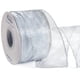thumbnail image 1 of Cinta decorativa Ribbli de organza plateada con alambre de 6,5 cm x 18 m, 1 of 3