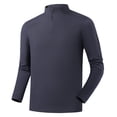 thumbnail image 3 of Ceisia Men's Slim Stand-Collar Half-Zip Sport Long-Sleeve Top Multi-Solid Gift, 3 of 5