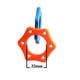 thumbnail image 3 of Micrófono TUNC anillo de protección de silicona para equipos Ktv naranja y azul, 3 of 3
