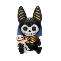 SUMMIT COLLECTION Furrybones Anubis Signature Skeleton in Egyptian Costume with Mummy Buddy