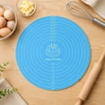 thumbnail image 5 of Extra Thick Silicone Baking Mat, Non-Slip Dough Rolling Pad with Measurements, Heat-Resistant Surface for , Pizza, Pie Crusts, and Bread Kneading, 1Pack Blue, 5 of 6
