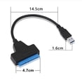 thumbnail image 7 of LNKOO Super Speed USB 3.0 to Sata III 2.5 inch Hard Drive Adapter Converter Cable,Supports UASP SATA III II I to USB 3.0,External 2.5" HDD SSD Serial ATA Cable Converte, 7 of 7