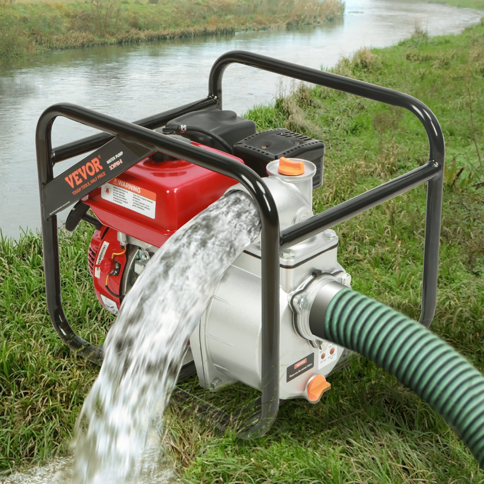 BENTISM Gasoline Engine Water Pump Gas Powered Water Transfer Pump 3