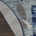 thumbnail image 5 of Nourison Tranquil Floral Navy/Light Blue 5'3" x ROUND Area Rug, (5 Round), 5 of 8