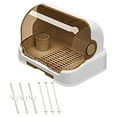 thumbnail image 2 of Baby Bottle Drying Rack Storage with Removable Tray BPA Free Plastic Organizer for Nursery Countertop, 2 of 6