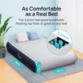 thumbnail image 3 of Queen Air Mattress with Built in Pump, Comfortable Inflatable Mattress for Camping & Home,  Air Bed, PVC Build, Waterproof Flocking, 3 of 7
