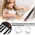 thumbnail image 4 of Riwcyla 88, Piano Note Chart Non,sticking Removable Piano Keyboard Stickers with Stave & Numbered Musical Notation for Beginners Piano Learning Practice, 4 of 6
