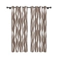 thumbnail image 4 of Aofoto Living Room Brown Blackout Curtains,Thermal Insulated Soundproof Grommet Top Window Treatments Drapes, 52x84inches, Set of 2, 4 of 5