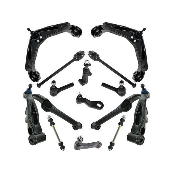 Control Arm Sway Bar Link Tie Rod Kit 13 Piece - Compatible with 2001 - 2012 Chevy Suburban 2500 2002 2003 2004 2005 2006 2007 2008 2009 2010 2011