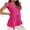 Hot Pink, variant on UAMVSH Womens V Neck Babydoll Blouses Summer Casual Ruffle Sleeveless Tops Loose Dressy Elegant Tank Top