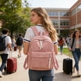 thumbnail image 4 of Preppy Style Backpack for School and Travel with Large Capacity and Lightweight Design, 4 of 6