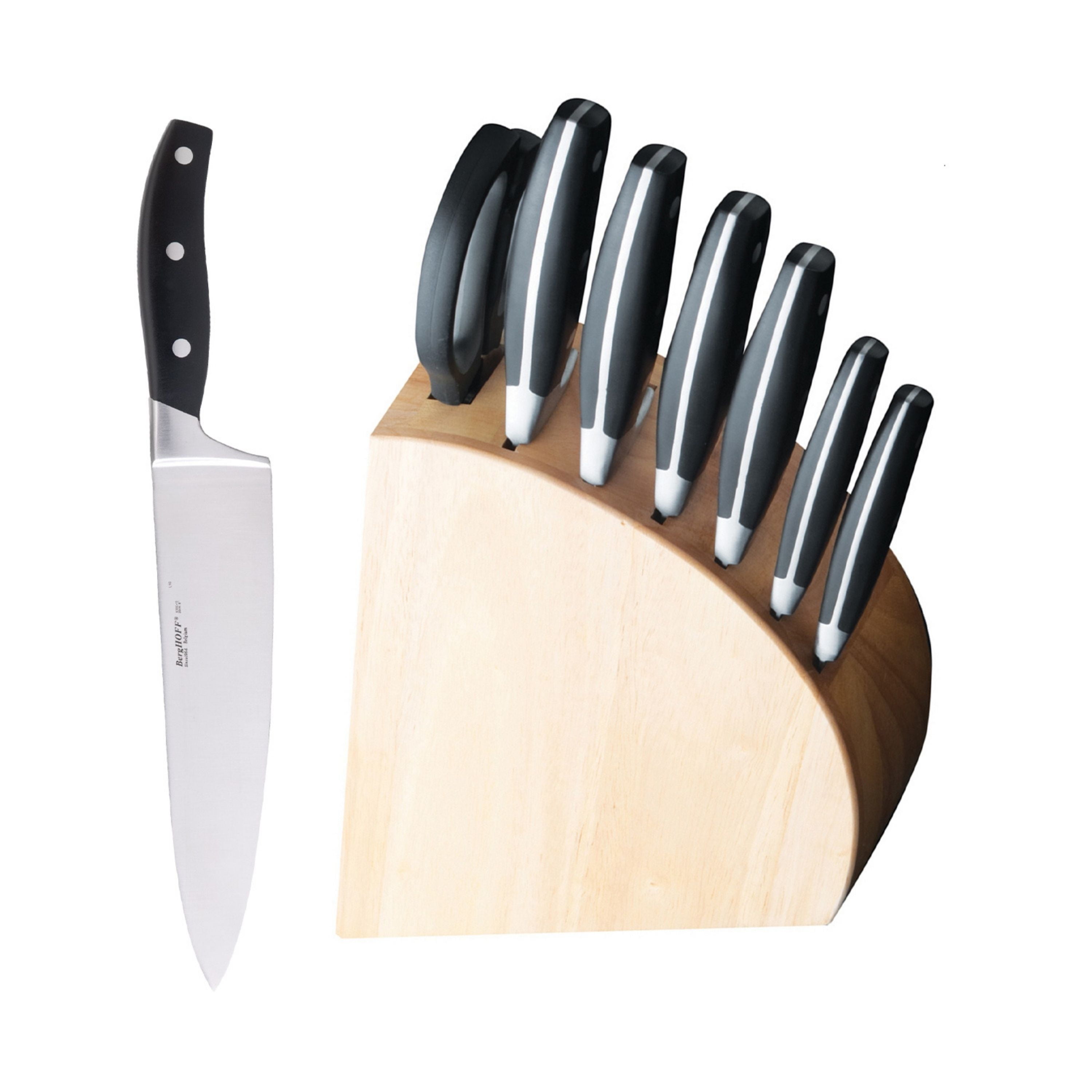 BergHOFF Essentials Forged Stainless Steel Cutlery 15 Piece Knife Block Set