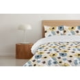 thumbnail image 4 of Ambesonne Garden Scene Down Alternative Quilt Comforter, Watercolor Boho Floral, Twin XL, Dark Turquoise and Mustard, 4 of 5