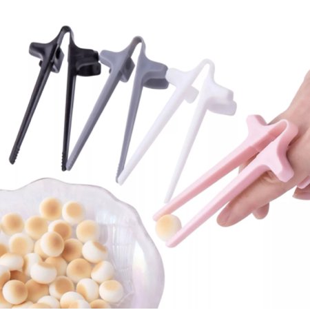 4 Pcs Finger Chopsticks for Gamers Plastic Snack Chopsticks Clip for Potato Chip