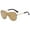 Gold, variant on Womens Rimless Sunglasses Black Mono Lens Ladies Sun Glasses