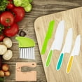 thumbnail image 2 of Manss Kids Kitchen Knifes for Real Cooking, Include Plastic Toddler Knife, Wood Kids Safe Knives, Potato Slicers, Serrated Edges Cooking Knife, Y Peeler, Gloves, 8 Pcs, 2 of 8