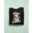 thumbnail image 3 of Happy Y'allidays Santa Holiday Men's Sweatshirt, 3 of 4