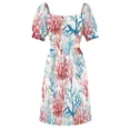 thumbnail image 6 of Coral pattern Sleeveless Dress Woman clothes Dresses gala, 6 of 7
