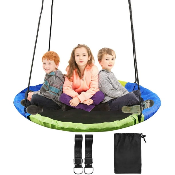REDCAMP 43" Flying Saucer Swing Heavy Duty 500lb for Kids, Large Round