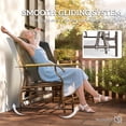 thumbnail image 4 of Outsunny Causeuse-Banc à Bascule d'Extérieur, Chaise Balançoire pour 2 Personnes avec Table, 4 of 10
