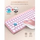 thumbnail image 5 of Combo de teclado y ratón inalámbricos SABLUTE retroiluminado en oro rosa, 5 of 7