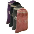 thumbnail image 3 of Thermal Faux Lambs Wool Crew Socks for women Cold Weather 4 Pairs Heavy and Warm Size: 9-11., 3 of 11