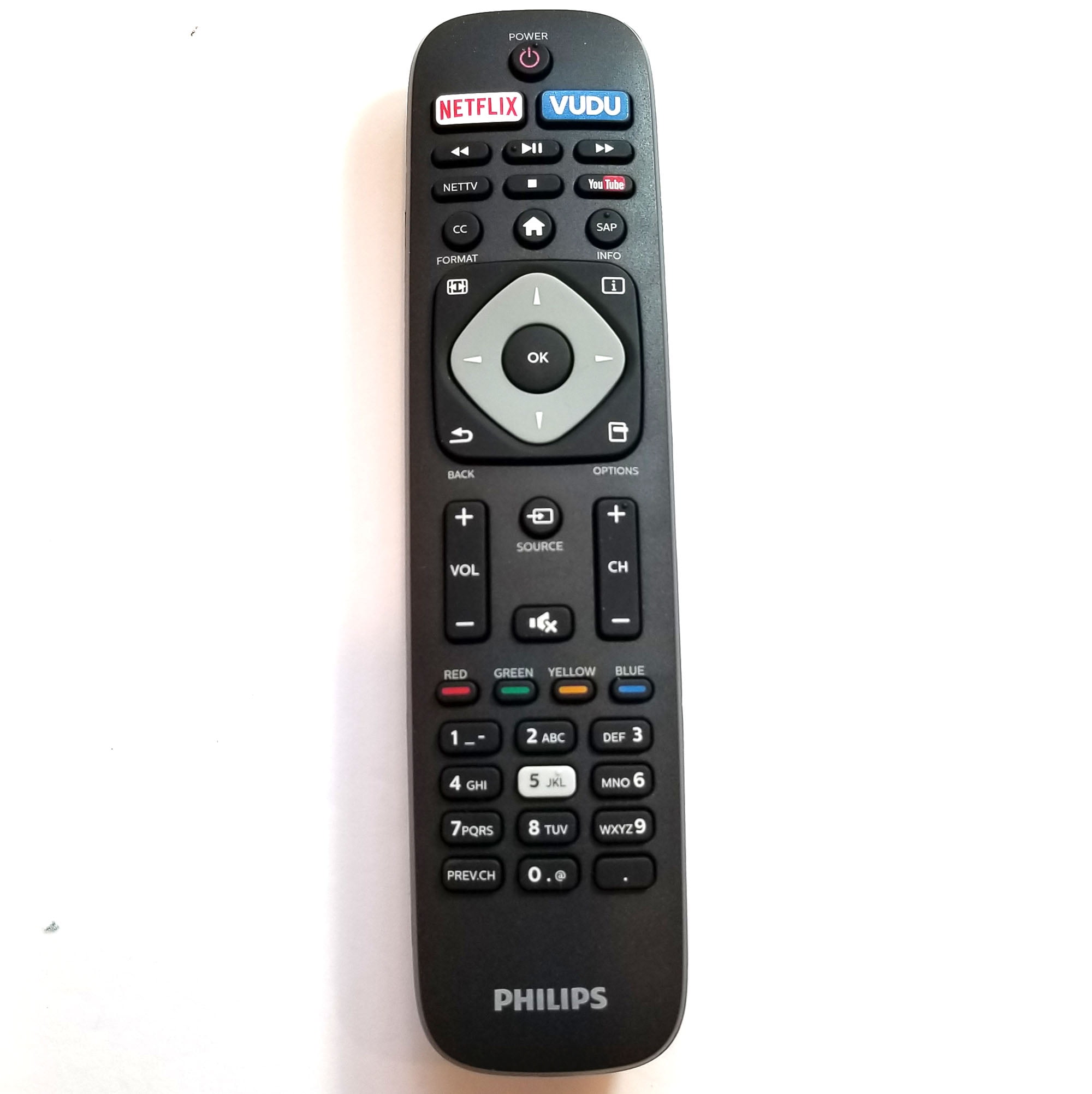Tekswamp TV Remote Control for Philips 40PFL4901/F7 