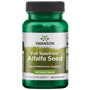 Swanson Full Spectrum Alfalfa Seed 400 mg 60 Capsules