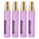 thumbnail image 2 of Mini Botellas de Atomizador de Perfume, 4 Piezas de Vidrio de 10 Ml, Botella de Perfume de Prensa Vacía, Recargable, Portátil(Púrpura) Amonsee No, 2 of 6