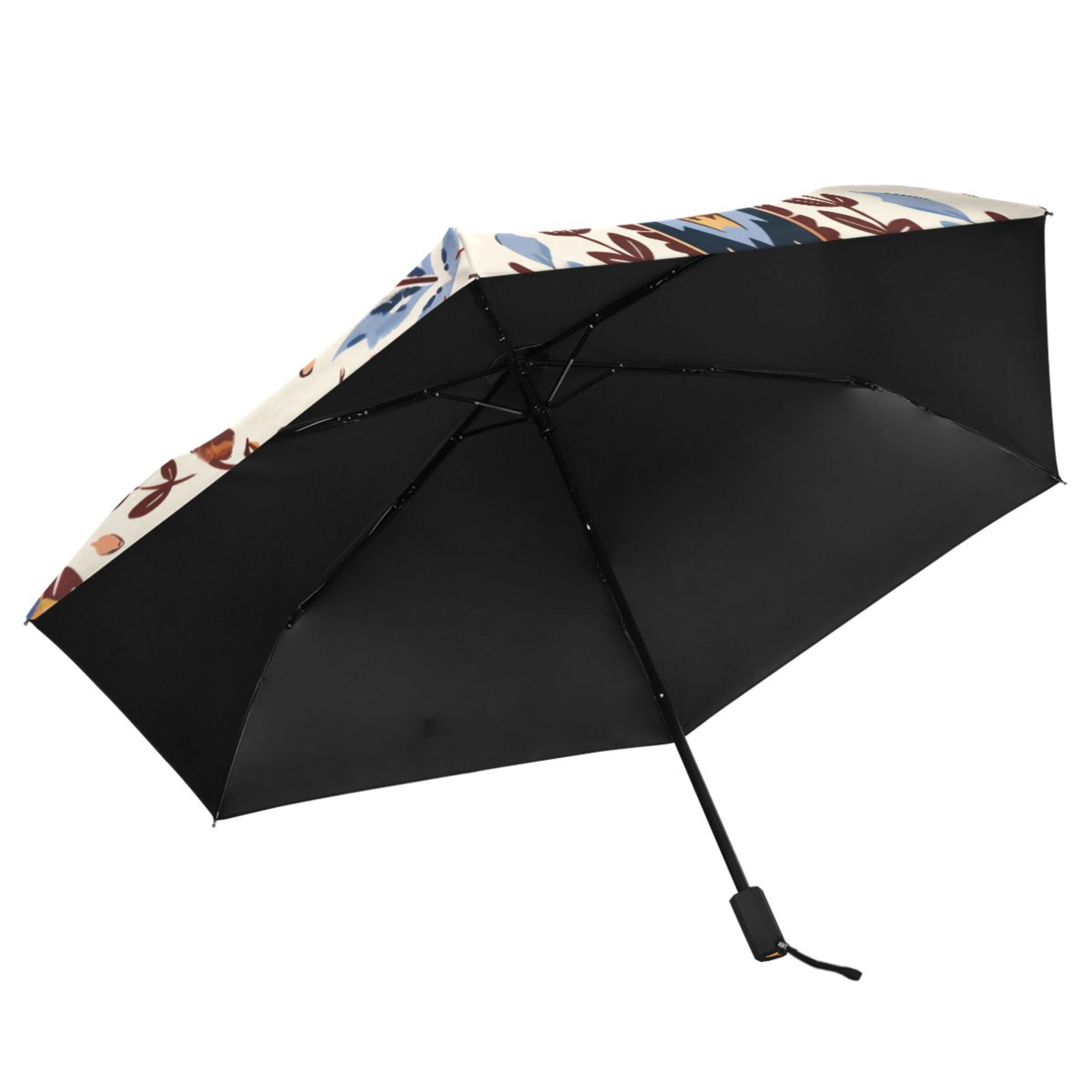 ALAZA Ethnic Boho Totem Pattern UPF 50+ Compact Folding Umbrella for Rain Travel Umbrella Packable