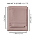 thumbnail image 3 of CGK Linens 4-Piece Extra Deep Pocket Sheet Set - Queen Size Breathable & Cooling Bed Sheets Fits 18"-24" Mattresses, Mauve, 3 of 7