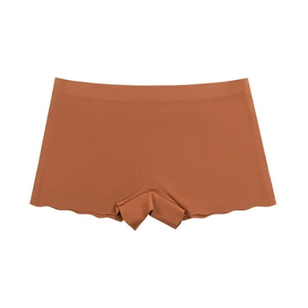 High Cut Underwear Women Women Boyshorts Panties Shape Shorts Underwear Low Waisted Soft Stretch Comfy Briefs Underpant Womens Thong Underwear Brown L